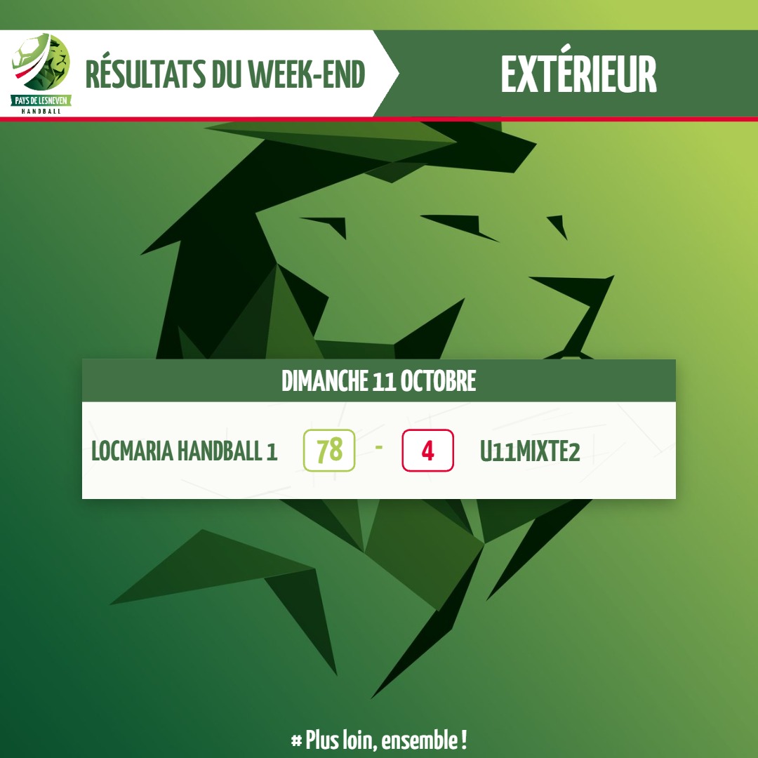 Résultats du week-end — Résultats du week-end des 10 et 11 octobre (6/6)